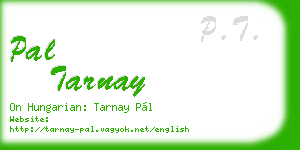 pal tarnay business card