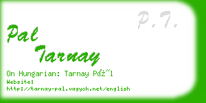 pal tarnay business card